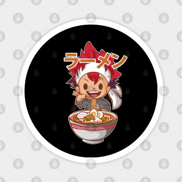 Food Wars Ramen Mukbang Tshirt Magnet by JDaneStore